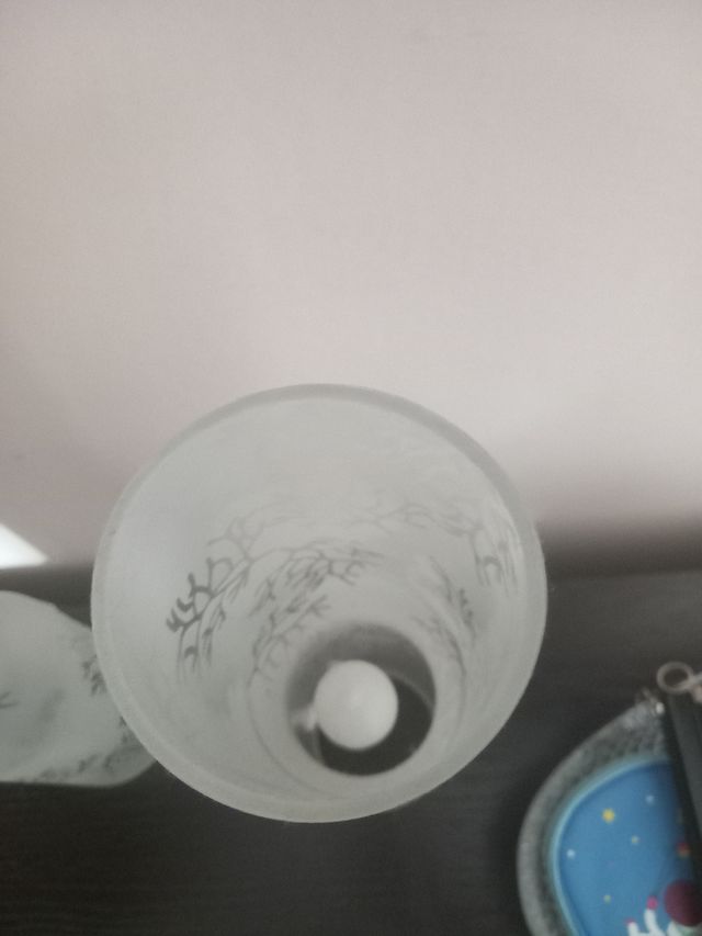 Lámparas de cristal esmerilado