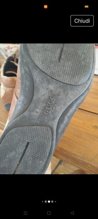 Mocassini Gucci Marroni Velcro