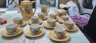 Juego Café/Té Antiguo Estilo Fragonard Completo