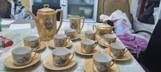 Juego Café/Té Antiguo Estilo Fragonard Completo