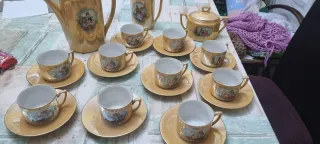Juego Café/Té Antiguo Estilo Fragonard Completo