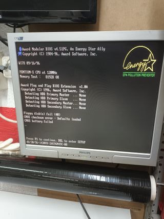 Placa base P54C TR5,  con Pentium 120MHz, (ref-16)