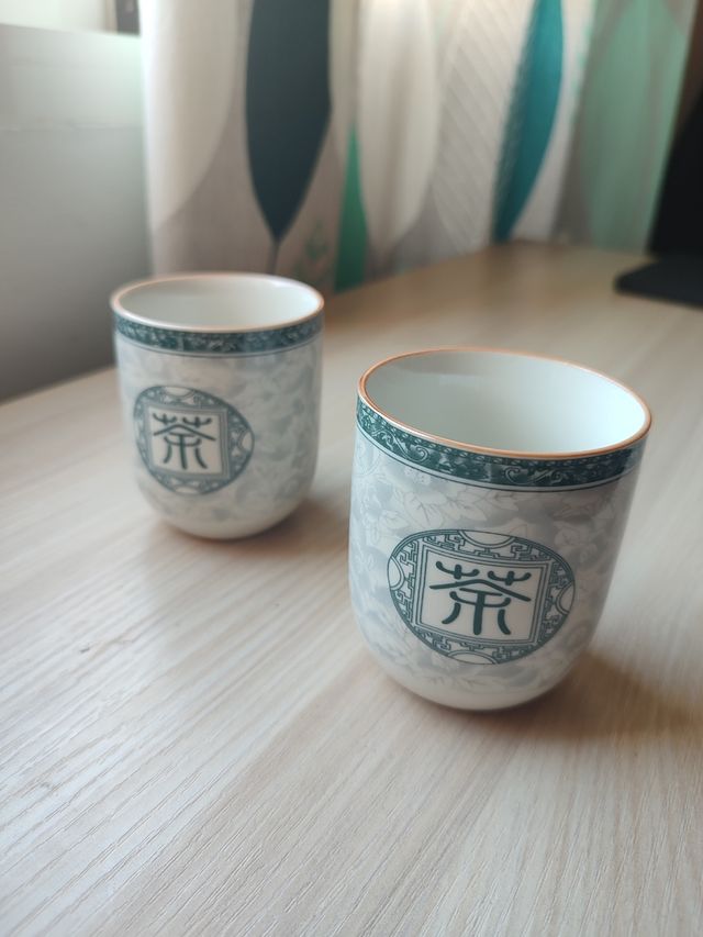 Vasos de porcelana CHINA Jingdezhen para té