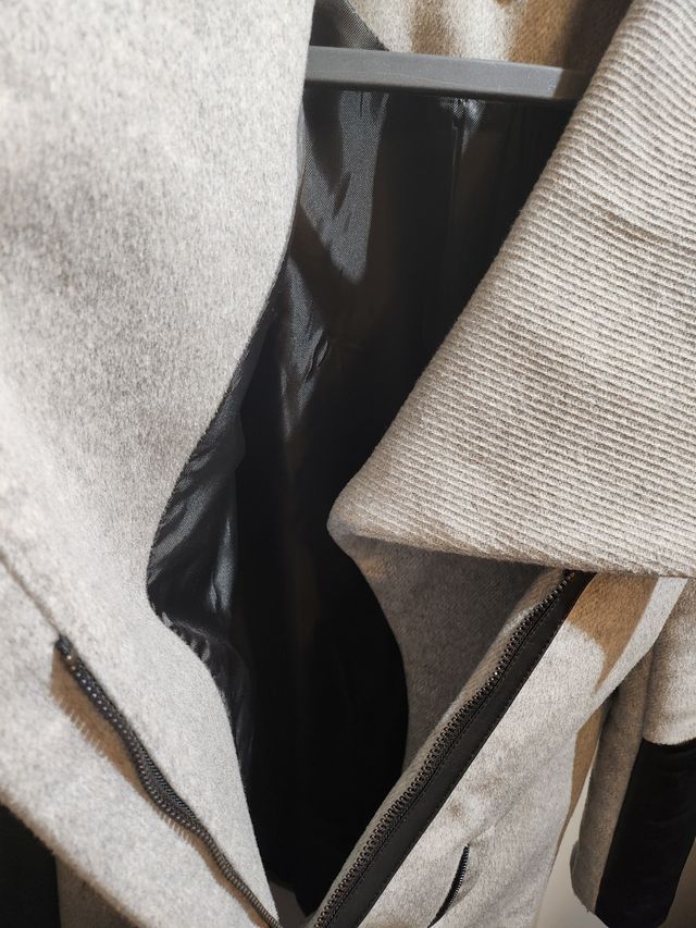 Cappotto Bershka Grigio Nero Taglia M