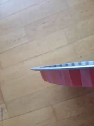 Molde para tarta gris y rojo desmontable