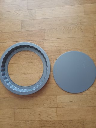 Molde para tarta gris y rojo desmontable