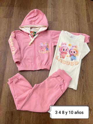 Chándal Labubu 3 piezas infantil