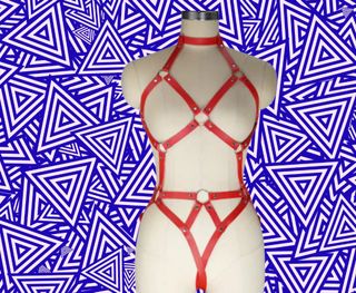 Costume Pettorina harness imbracatura body gothic