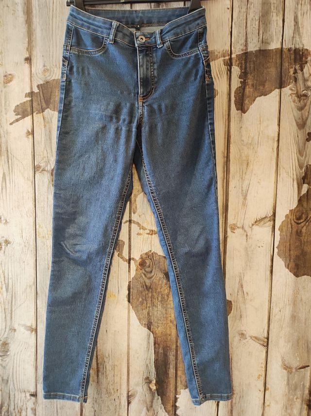 Pantalón skinny tejano Calzedonia azul