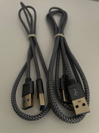 Dos Cables USB Trenzados