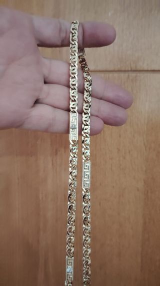 CADENA ESTILO ITALIANA, 18 KILATES.