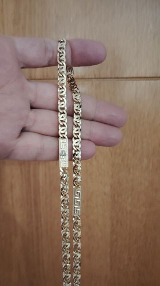 CADENA ESTILO ITALIANA, 18 KILATES.