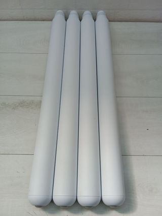 Mesa cuadrada 90x90cm - marrón y blanca