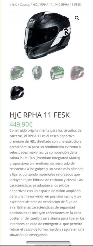Casco HJC RPHA 11 Carbono