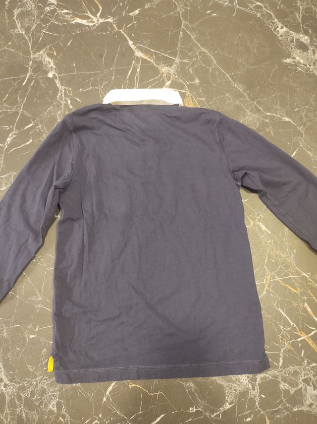 Polo Benetton bimbo manica lunga blu