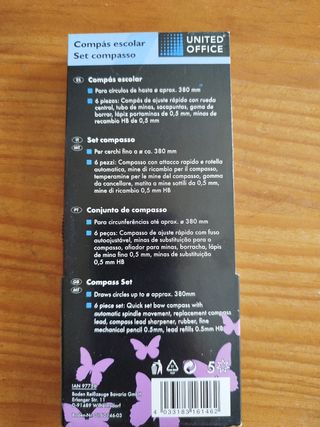 Compás escolar United Office