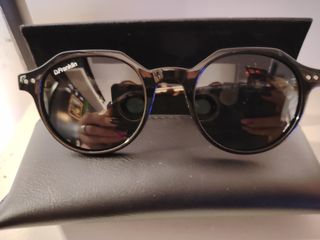Gafas de sol D.Franklin negras/animal print.