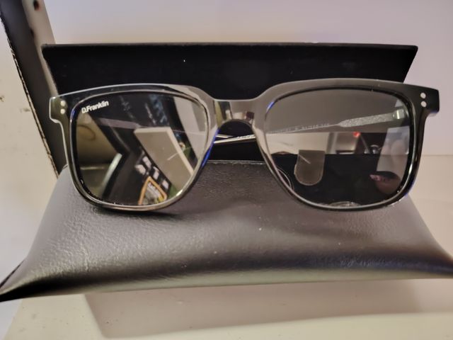 Gafas de sol D.Franklin negras/animal print.