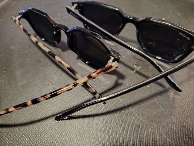 Gafas de sol D.Franklin negras/animal print.