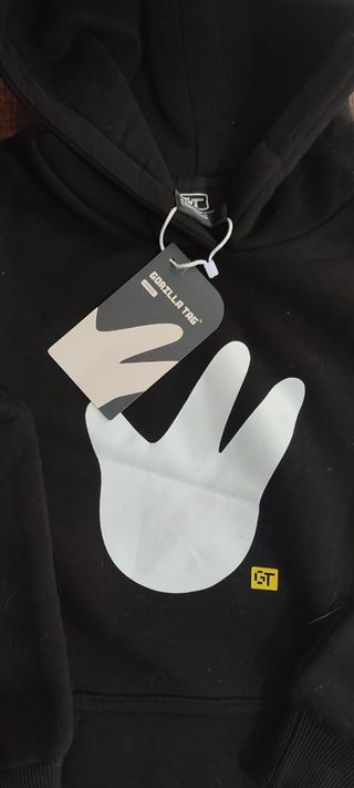 Felpa Gorilla Tag Nera originale