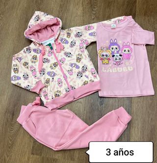 Chándal Labubu 3 piezas niña