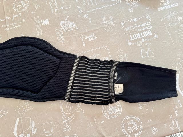 Zandonà Fascia Lombare Kidney Belt Cross Nero