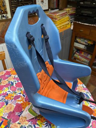 Silleta para bicicleta infantil azul