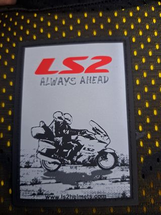 Chaqueta Moto con protecciones LS2 Gris/Azul/Rojo