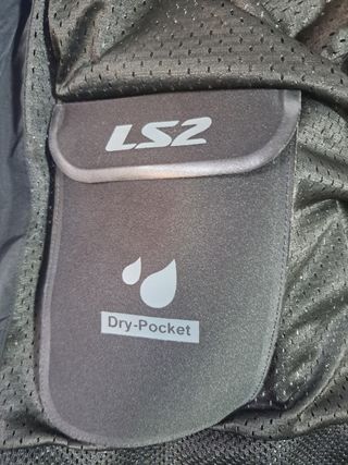 Chaqueta Moto con protecciones LS2 Gris/Azul/Rojo