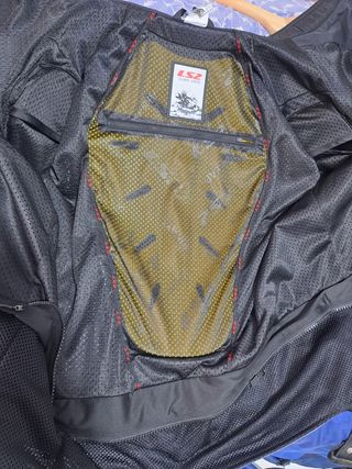 Chaqueta Moto con protecciones LS2 Gris/Azul/Rojo