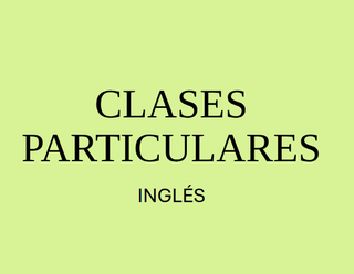 clases particulares de inglés
