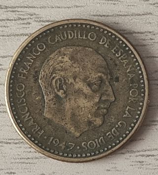 Moneda 1 Peseta 1947 *53