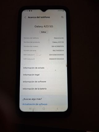 Samsung Galaxy A23 5G + Smartwatch Negro