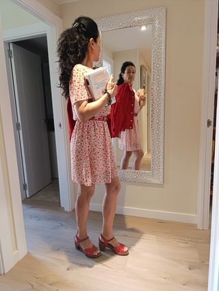 Vestido Naf Naf estampado floral talla 40