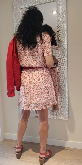 Vestido Naf Naf estampado floral talla 40