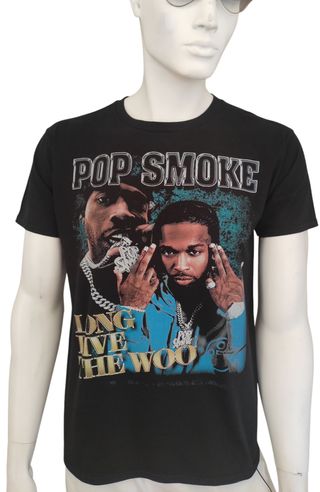 Pop Smoke T Shirt Vintage 00s Rap Trap Hip Hop
