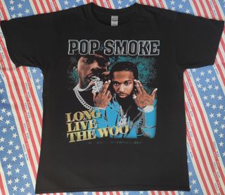 Pop Smoke T Shirt Vintage 00s Rap Trap Hip Hop