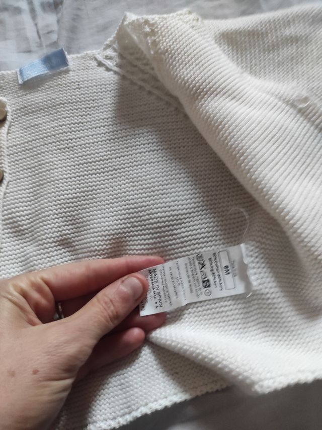 Lote 3 chaquetas punto 6-9 meses