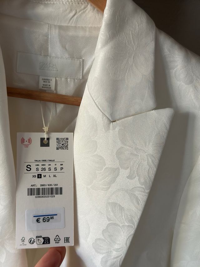 Traje Zara Blanco