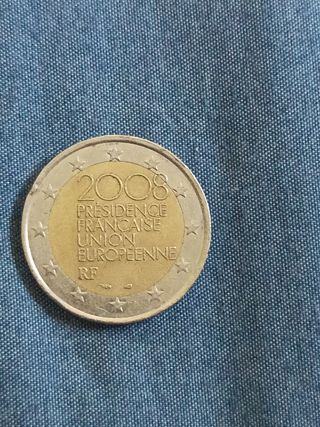 Moneda 2 Euros Francia 2008 Presidencia UE