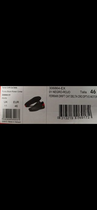 Zapatillas Ferrari PUMA Drift Cat Delta Negras