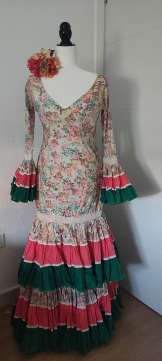 Traje de flamenca canastero