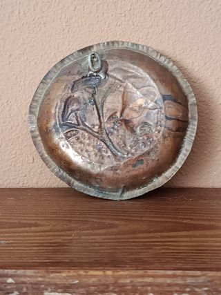 Plato Decorativo Africano Metal