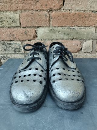 Scarpe donna CULT argento forate