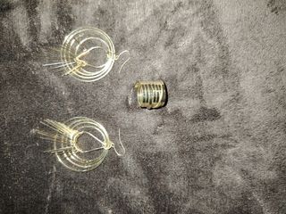 Pendientes dorados largos/anillo dorado