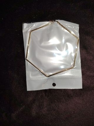 Pendientes dorados largos/anillo dorado