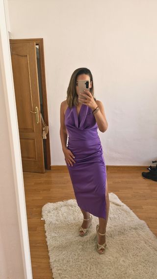 Vestido de fiesta morado