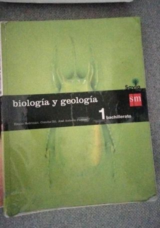 Libro biología y geología de 1° bachillerato