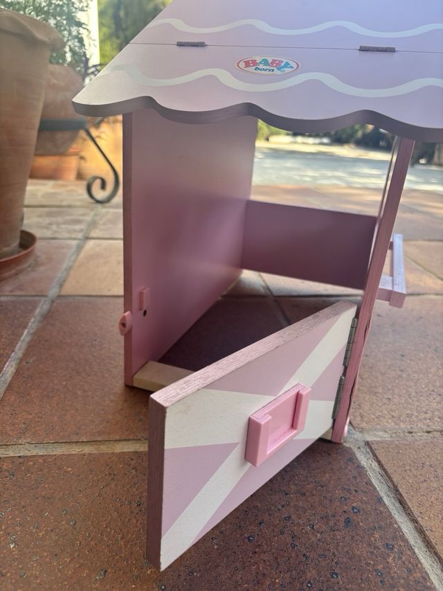 Casa o establo Baby Born rosa