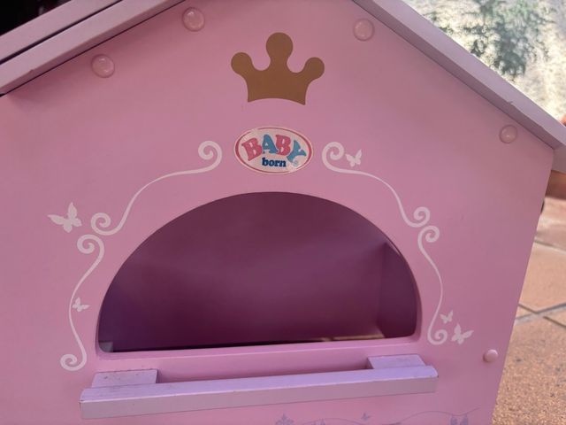 Casa o establo Baby Born rosa